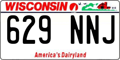 WI license plate 629NNJ