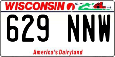 WI license plate 629NNW