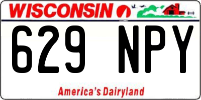 WI license plate 629NPY