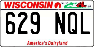 WI license plate 629NQL