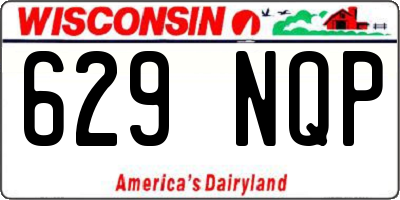 WI license plate 629NQP