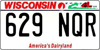 WI license plate 629NQR