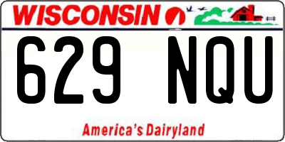 WI license plate 629NQU