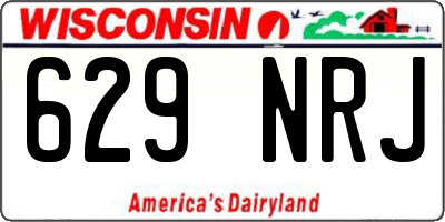 WI license plate 629NRJ