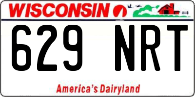 WI license plate 629NRT
