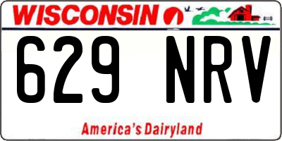 WI license plate 629NRV