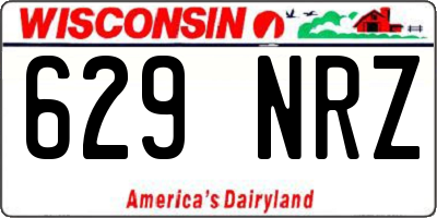 WI license plate 629NRZ