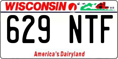 WI license plate 629NTF