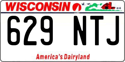 WI license plate 629NTJ