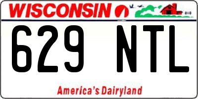 WI license plate 629NTL