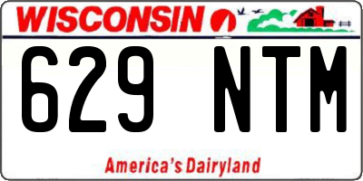 WI license plate 629NTM