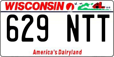 WI license plate 629NTT
