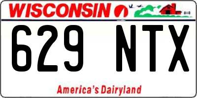 WI license plate 629NTX