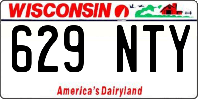 WI license plate 629NTY
