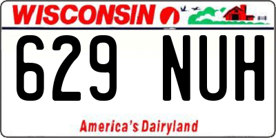 WI license plate 629NUH