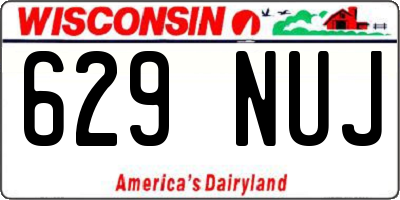 WI license plate 629NUJ