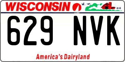 WI license plate 629NVK