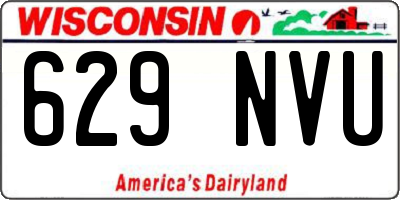 WI license plate 629NVU