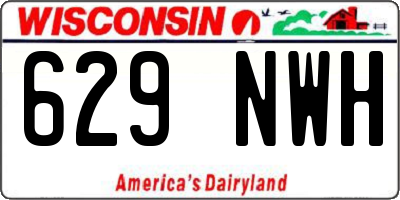 WI license plate 629NWH