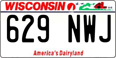 WI license plate 629NWJ