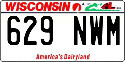 WI license plate 629NWM
