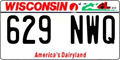 WI license plate 629NWQ