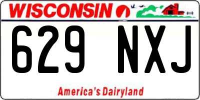WI license plate 629NXJ