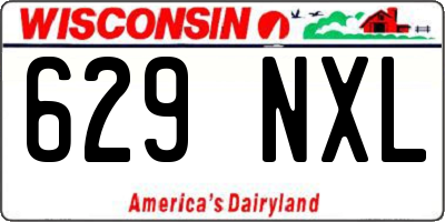 WI license plate 629NXL
