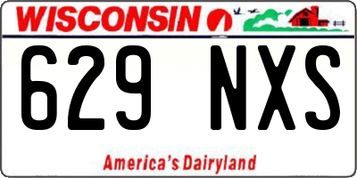 WI license plate 629NXS
