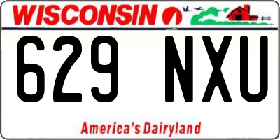 WI license plate 629NXU