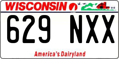 WI license plate 629NXX