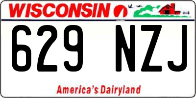 WI license plate 629NZJ