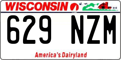 WI license plate 629NZM