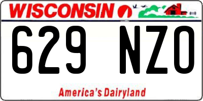 WI license plate 629NZO