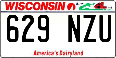 WI license plate 629NZU