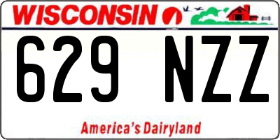 WI license plate 629NZZ