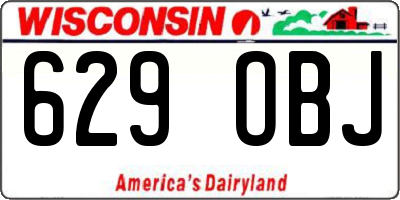 WI license plate 629OBJ