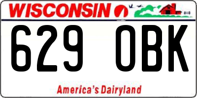 WI license plate 629OBK