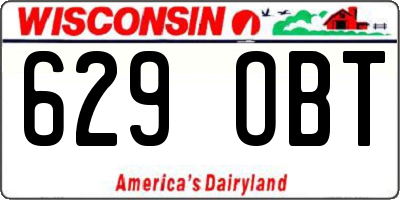 WI license plate 629OBT
