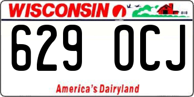 WI license plate 629OCJ