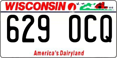 WI license plate 629OCQ