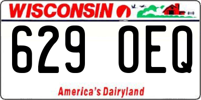 WI license plate 629OEQ