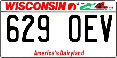 WI license plate 629OEV