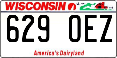WI license plate 629OEZ