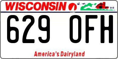 WI license plate 629OFH