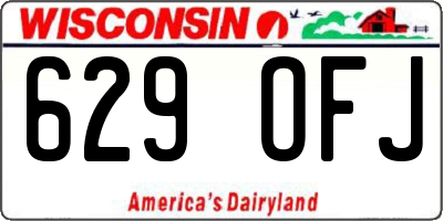 WI license plate 629OFJ