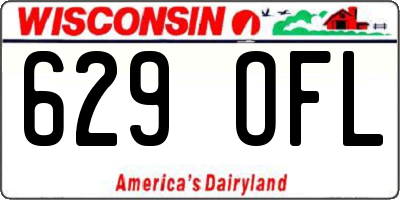 WI license plate 629OFL