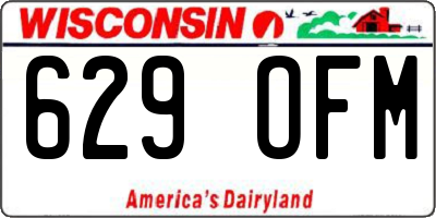 WI license plate 629OFM