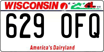 WI license plate 629OFQ