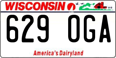 WI license plate 629OGA